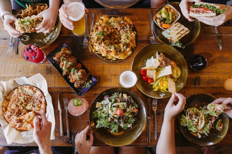 Family dining at Suffolk Punch Brewing in Charlotte nc