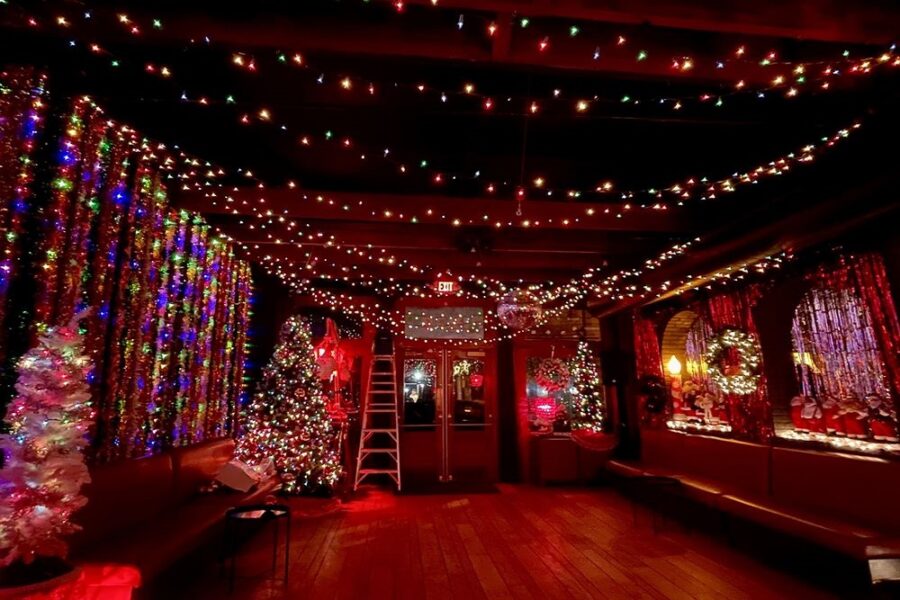 interior at A Christmas on Story Avenue at Whirling Tiger in Louisville